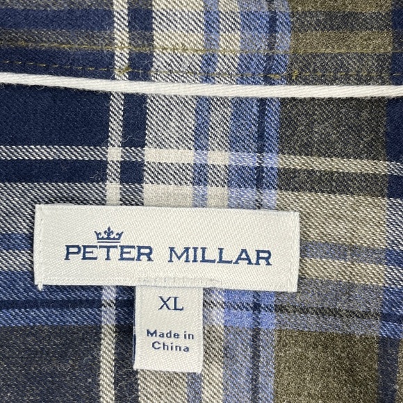 Peter Millar Blue Plaid Button Up Mountainside - Picture 7 of 10